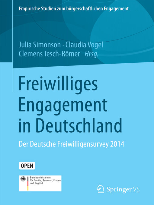 Title details for Freiwilliges Engagement in Deutschland by Julia Simonson - Available